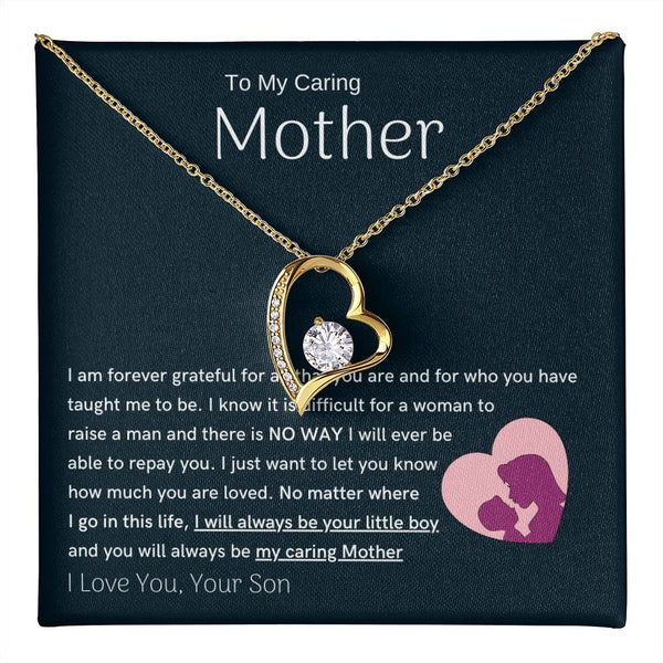 To My Loving Mother - You are my sunshine, I will always be your little boy (Only a Few Left) - Forever Love Necklace