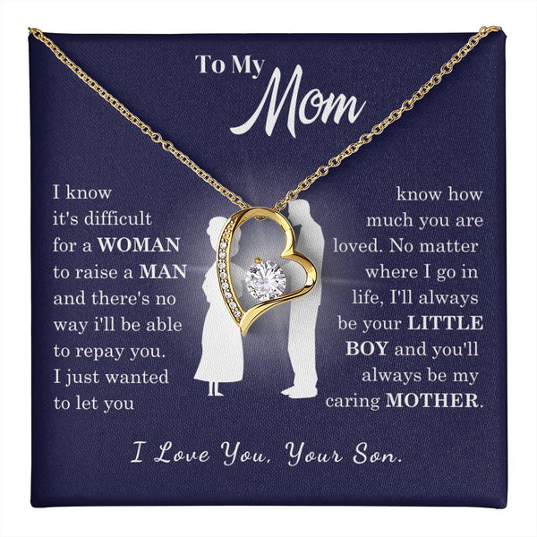 [Almost Sold Out] To My Mom - Loved Mother - Forever Love Necklace