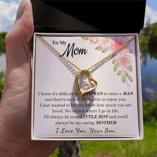 [Only a few left] To My Loving Mother - I love you  (Forever Love Necklace)