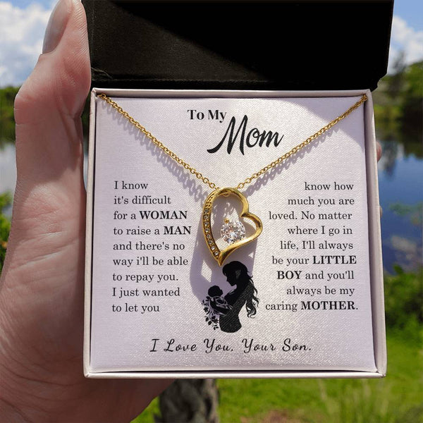 [Only a few left]  To My Mom - Loved Mother  - Necklace