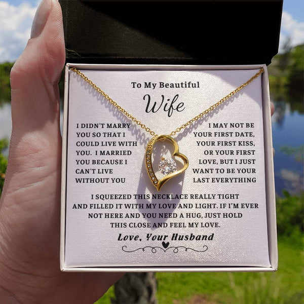 To My Wife , Forever love necklace , Gift For Wife, Wife Birthday Gift, Anniversary Gift For Wife, Wife Necklace