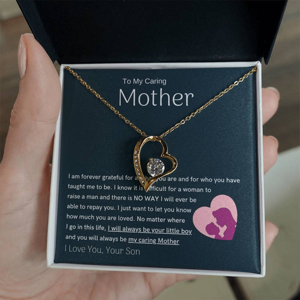 To My Loving Mother - You are my sunshine, I will always be your little boy (Only a Few Left) - Forever Love Necklace