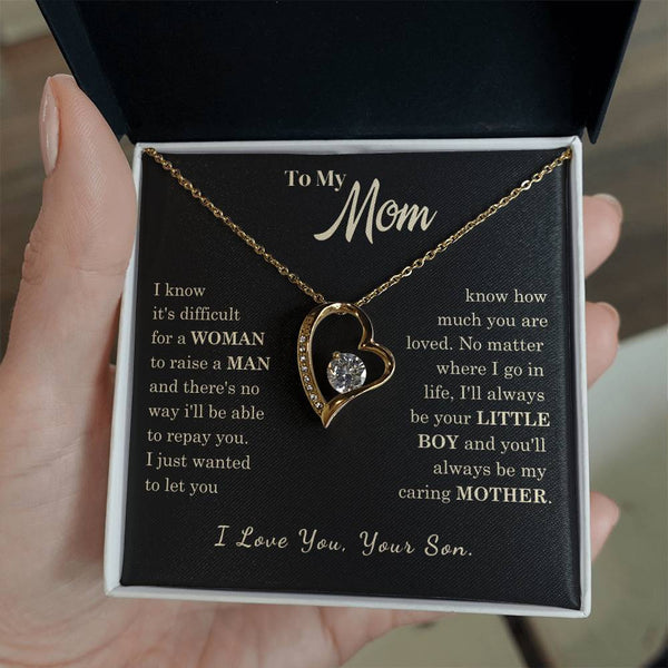 [Almost Sold Out] To My Mom - I Love You Mother  - Forever Love Necklace
