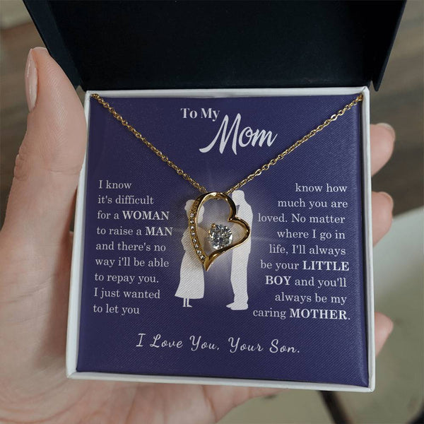 [Almost Sold Out] To My Mom - Loved Mother - Forever Love Necklace