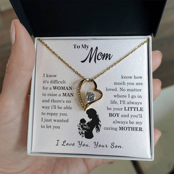 [Only a few left]  To My Mom - Loved Mother  - Necklace