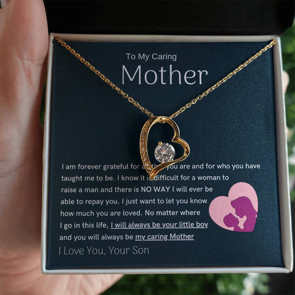 To My Loving Mother - You are my sunshine, I will always be your little boy (Only a Few Left) - Forever Love Necklace