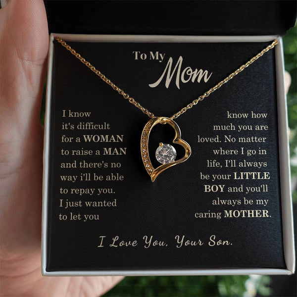 [Almost Sold Out] To My Mom - I Love You Mother  - Forever Love Necklace