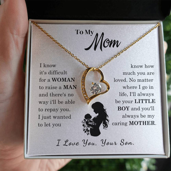 [Only a few left]  To My Mom - Loved Mother  - Necklace