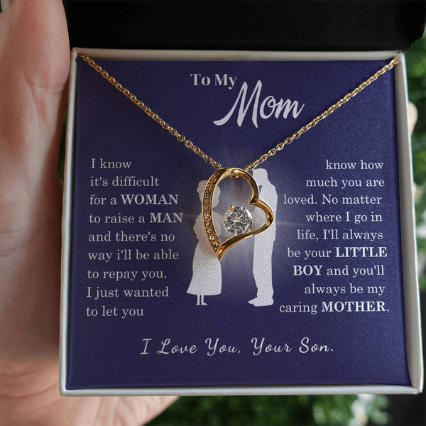 [Almost Sold Out] To My Mom - Loved Mother - Forever Love Necklace