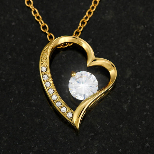 (Forever Love Necklace) - To My Loving Mom, Without You, There Is No Me