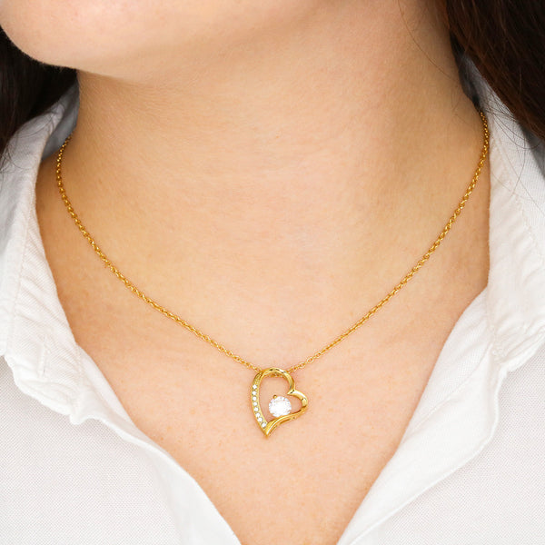 [ Few left only ]  To My Mom - Loved Mother - Forever Love Necklace