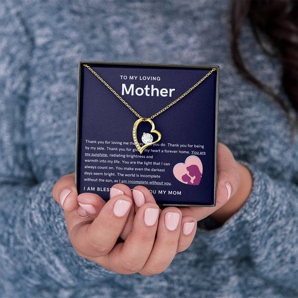 To My Loving Mother - You are my sunshine, radiating brightness into my life (Only a Few Left) - Forever Love Necklace