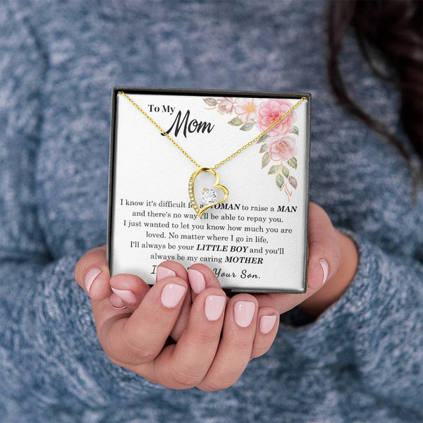 [Only a few left] To My Loving Mother - I love you  (Forever Love Necklace)