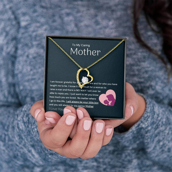 To My Loving Mother - You are my sunshine, I will always be your little boy (Only a Few Left) - Forever Love Necklace