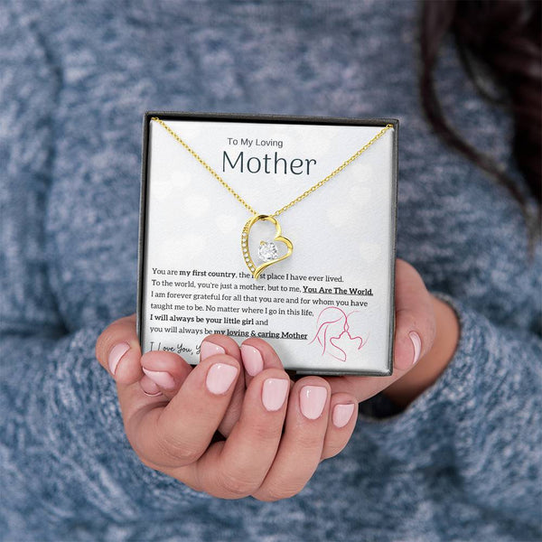 To My Loving Mother - You are my sunshine, I will always be your little girl (Only a Few Left) - Forever Love Necklace