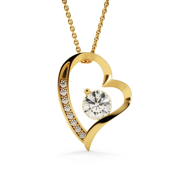 [ Few left only ]  To My Mom - Loved Mother - Forever Love Necklace