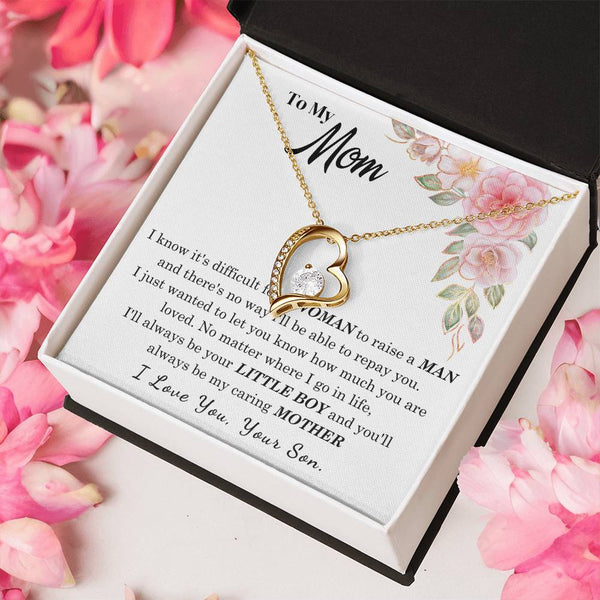 [Only a few left] To My Loving Mother - I love you  (Forever Love Necklace)