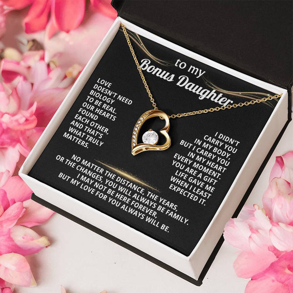 To My Bonus Daughter, Our hearts found each other