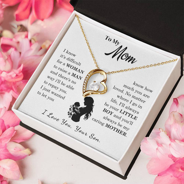 [Only a few left]  To My Mom - Loved Mother  - Necklace