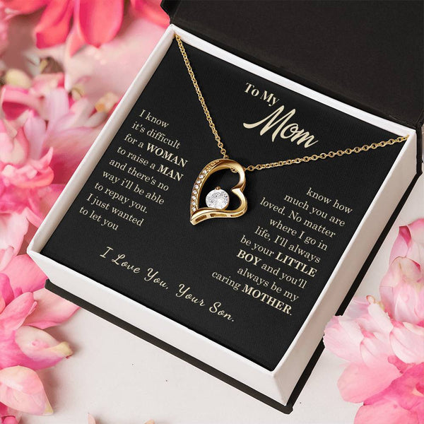 [Almost Sold Out] To My Mom - I Love You Mother  - Forever Love Necklace