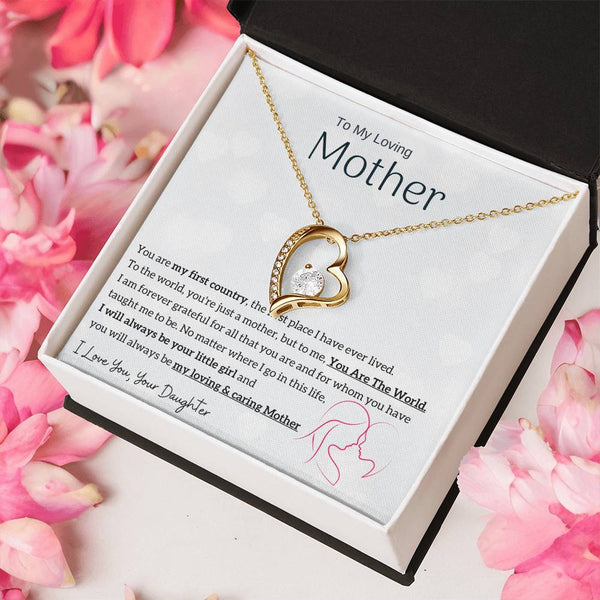 To My Loving Mother - You are my sunshine, I will always be your little girl (Only a Few Left) - Forever Love Necklace