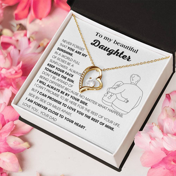 [Few left only] To My Daughter, YOU ARE MY SUNSHINE - KEEP YOUR FACE TOWARDS THE SUN