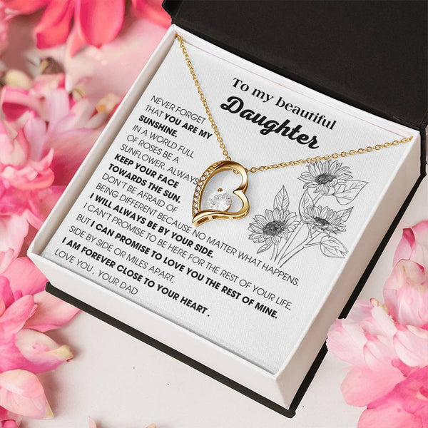 [ Only A Few Left ] To My Daughter, YOU ARE MY SUNSHINE - KEEP YOUR FACE TOWARDS THE SUN