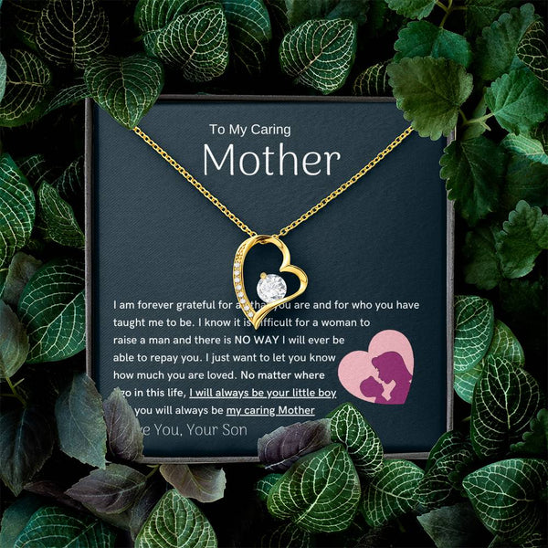 To My Loving Mother - You are my sunshine, I will always be your little boy (Only a Few Left) - Forever Love Necklace