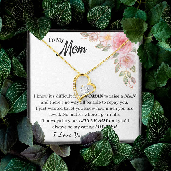 [Only a few left] To My Loving Mother - I love you  (Forever Love Necklace)