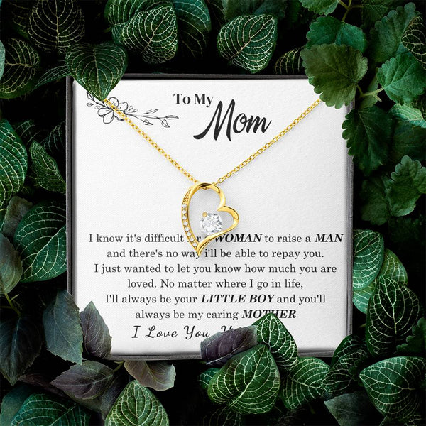 [Only a few left] To My Mom - I Love You Mother  - Forever Love Necklace