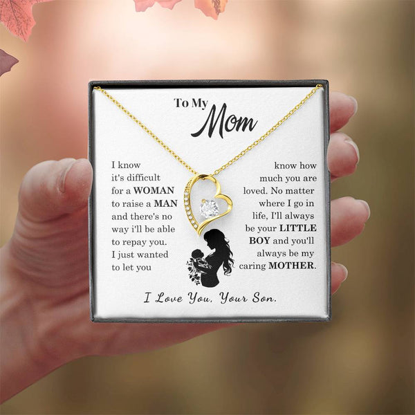[Only a few left]  To My Mom - Loved Mother  - Necklace