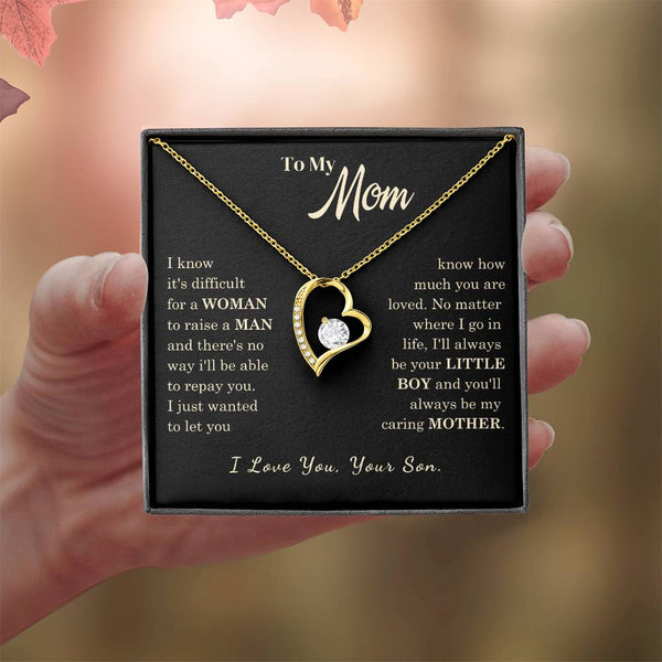[Almost Sold Out] To My Mom - I Love You Mother  - Forever Love Necklace