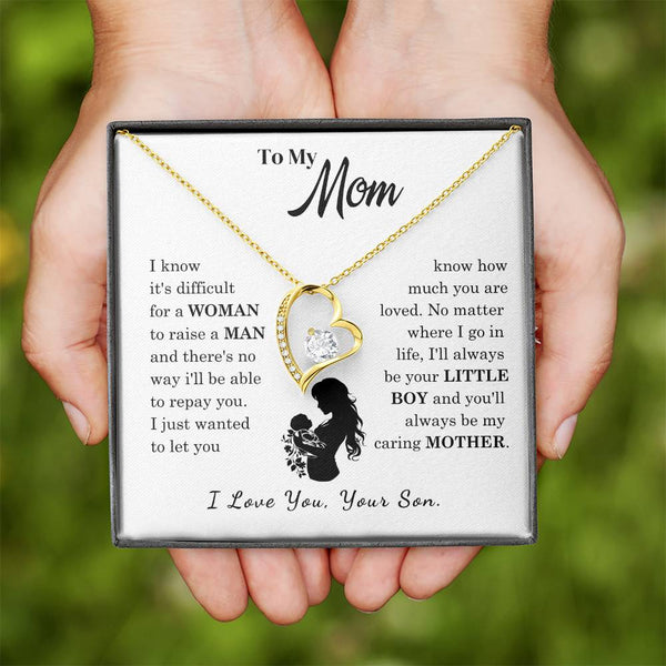 [Only a few left]  To My Mom - Loved Mother  - Necklace
