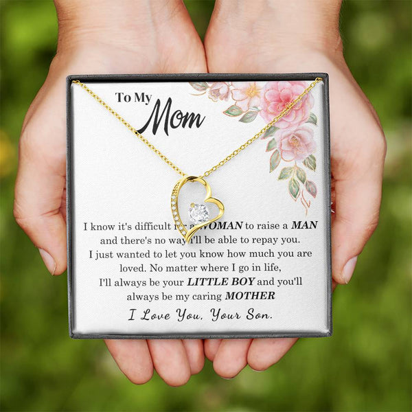 [Only a few left] To My Loving Mother - I love you  (Forever Love Necklace)