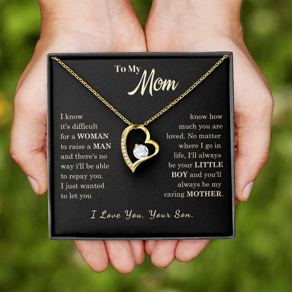 [Almost Sold Out] To My Mom - I Love You Mother  - Forever Love Necklace