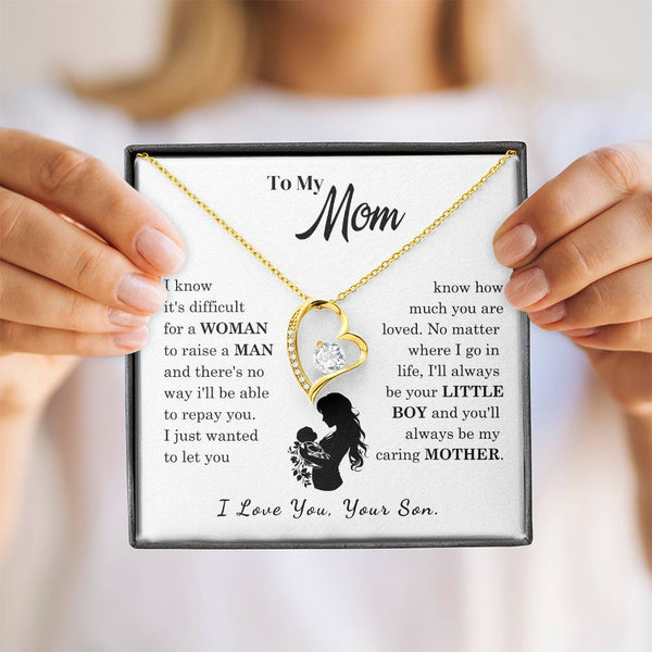 [Only a few left]  To My Mom - Loved Mother  - Necklace