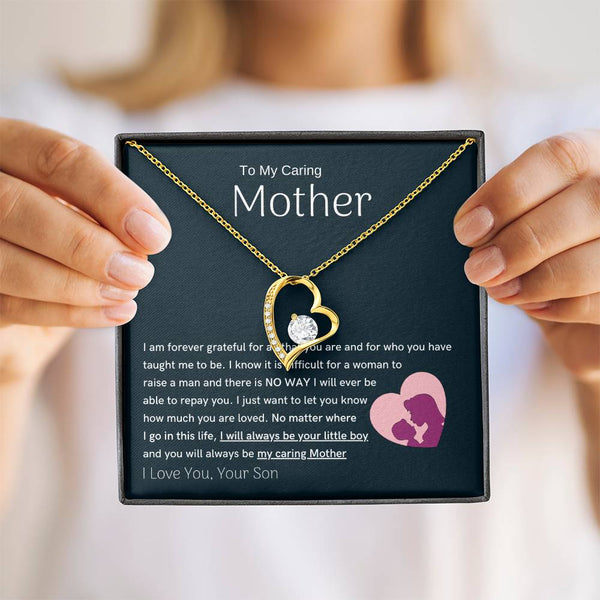 To My Loving Mother - You are my sunshine, I will always be your little boy (Only a Few Left) - Forever Love Necklace