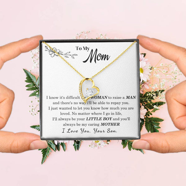 [Only a few left] To My Mom - I Love You Mother  - Forever Love Necklace