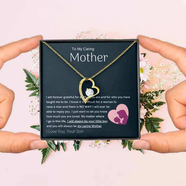 To My Loving Mother - You are my sunshine, I will always be your little boy (Only a Few Left) - Forever Love Necklace