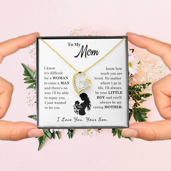 [Only a few left]  To My Mom - Loved Mother  - Necklace