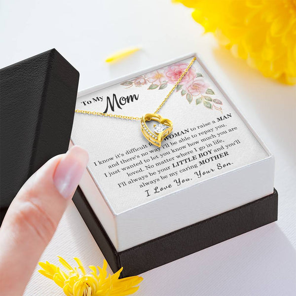 [Only a few left] To My Loving Mother - I love you  (Forever Love Necklace)