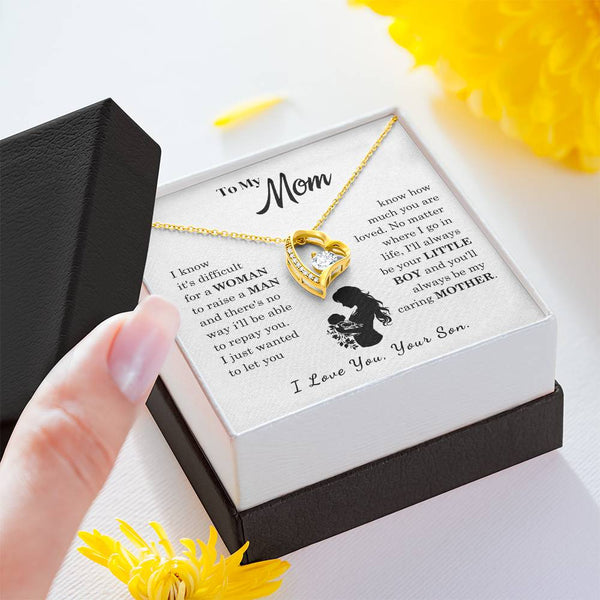 [Only a few left]  To My Mom - Loved Mother  - Necklace