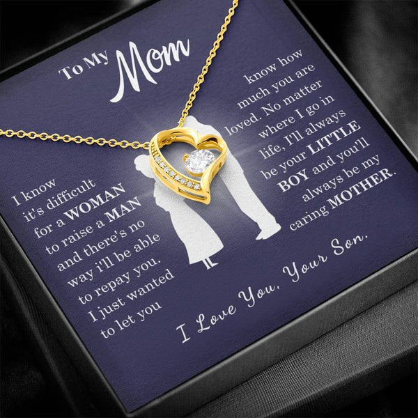 [Almost Sold Out] To My Mom - Loved Mother - Forever Love Necklace
