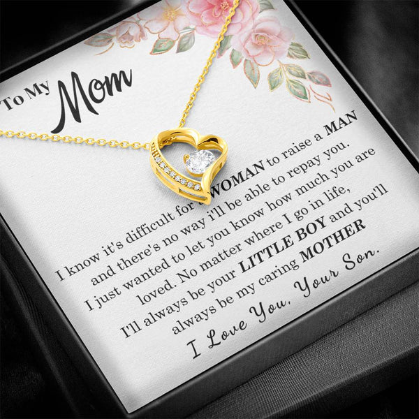 [Only a few left] To My Loving Mother - I love you  (Forever Love Necklace)