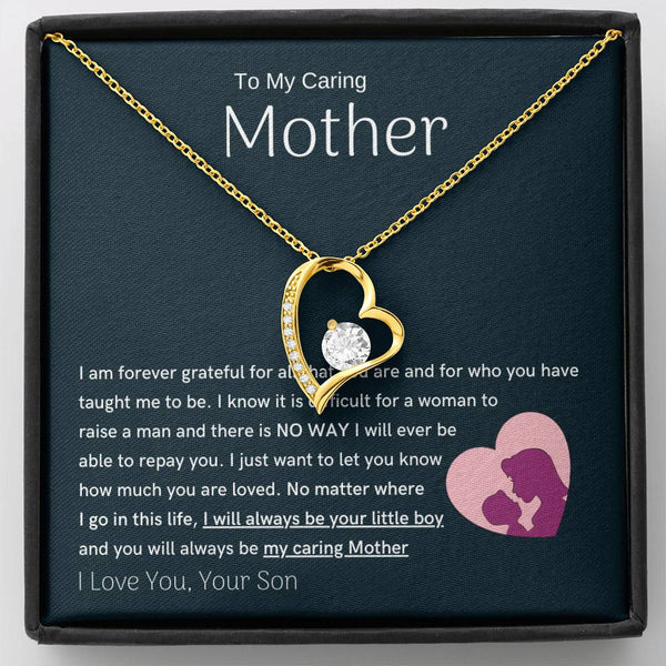 To My Loving Mother - You are my sunshine, I will always be your little boy (Only a Few Left) - Forever Love Necklace