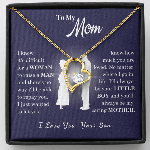 [Almost Sold Out] To My Mom - Loved Mother - Forever Love Necklace