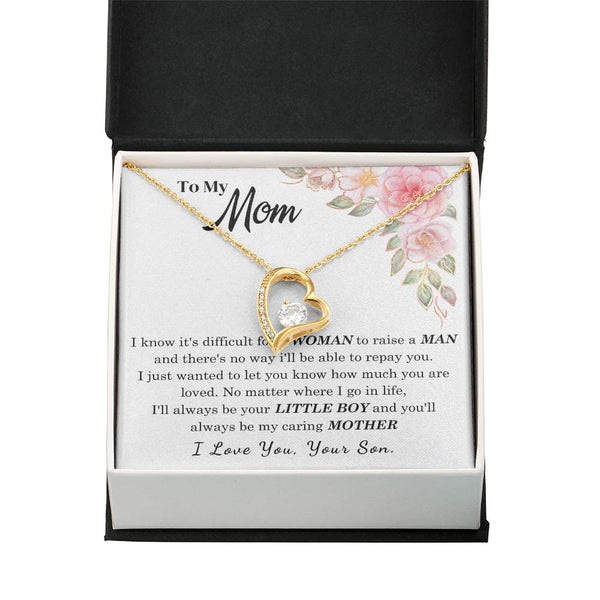 [Only a few left] To My Loving Mother - I love you  (Forever Love Necklace)