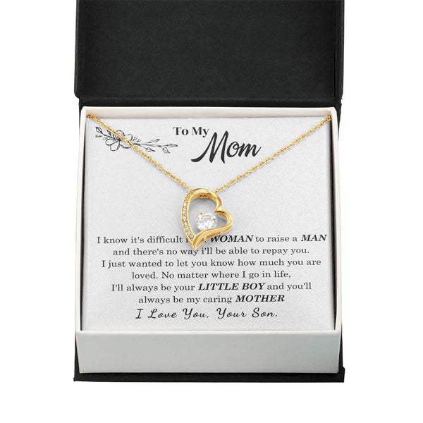 [Only a few left] To My Mom - I Love You Mother  - Forever Love Necklace