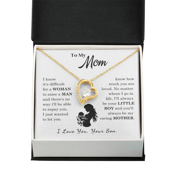[Only a few left]  To My Mom - Loved Mother  - Necklace