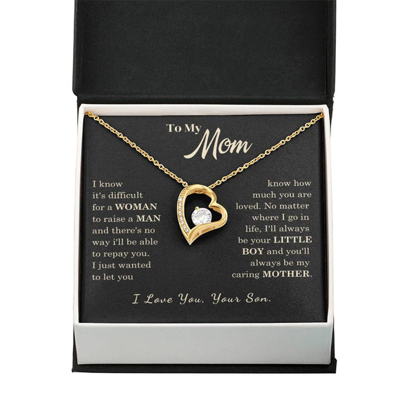 [Almost Sold Out] To My Mom - I Love You Mother  - Forever Love Necklace